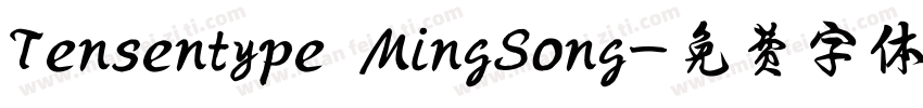 Tensentype MingSong字体转换